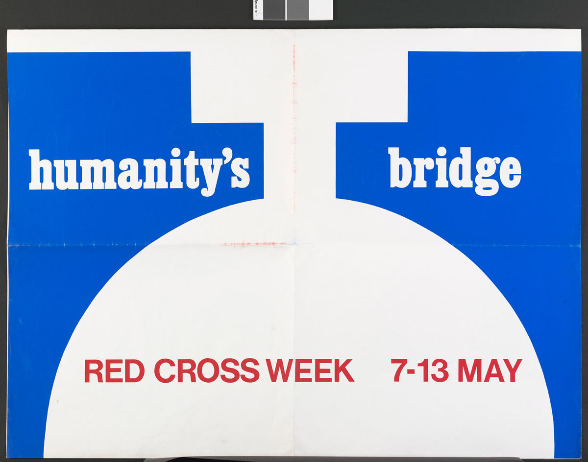 Oversized poster produced for Red Cross Week. British Red Cross